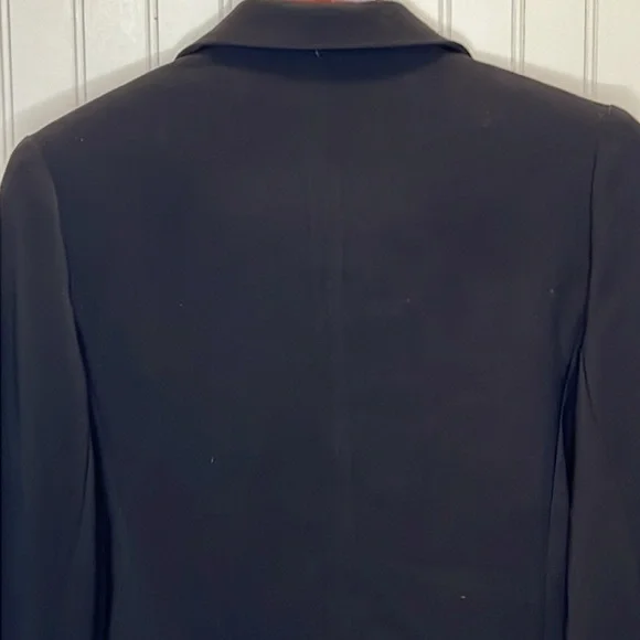 Carmel Zhao Black Zip Up Crop Jacket Size 4